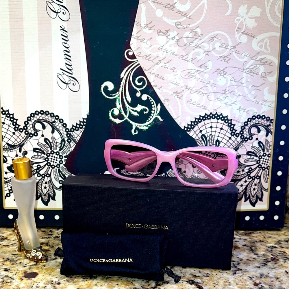 Dolce & Gabanna Pink Heart Sunglasses